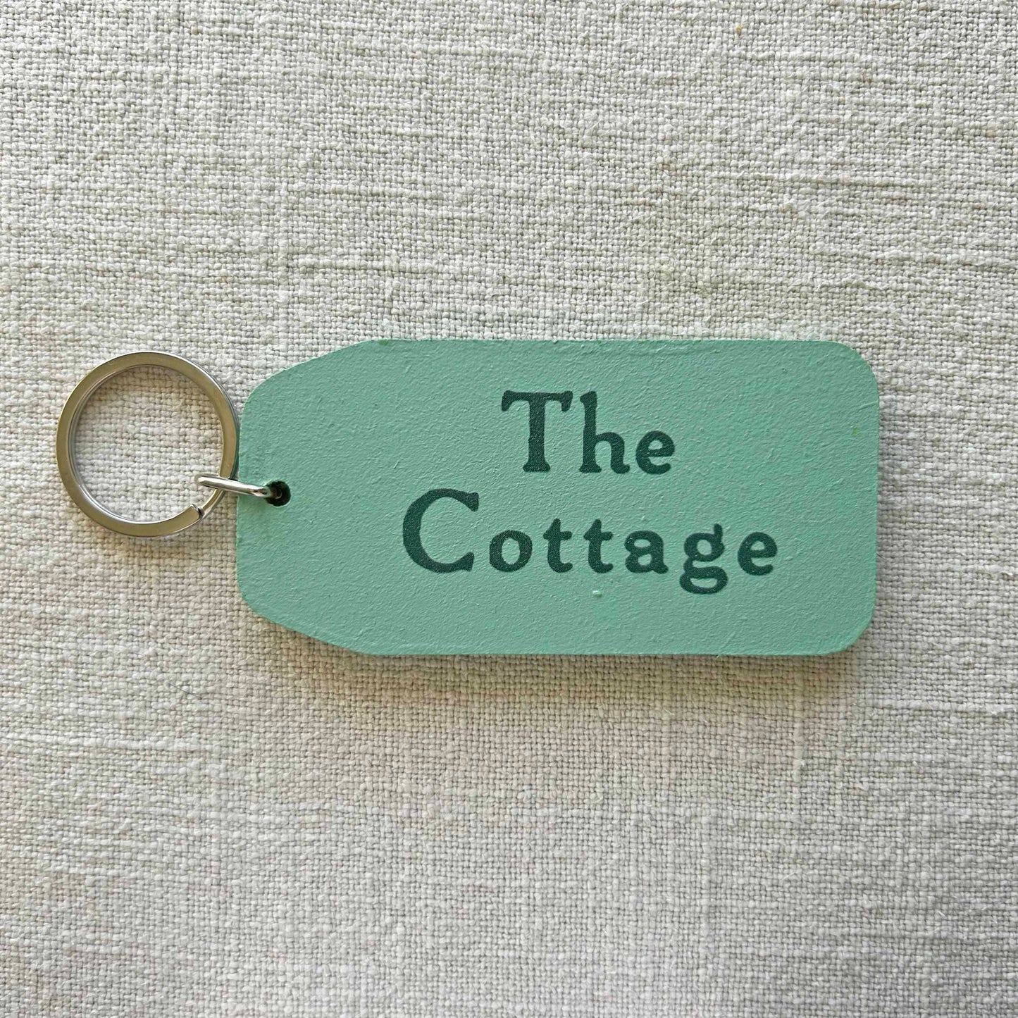 The Wooden Postcard Company - THE COTTAGE Wooden Key Tag