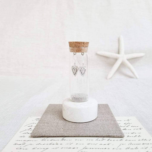 Zamsoe - Heart earrings in a Bottle.