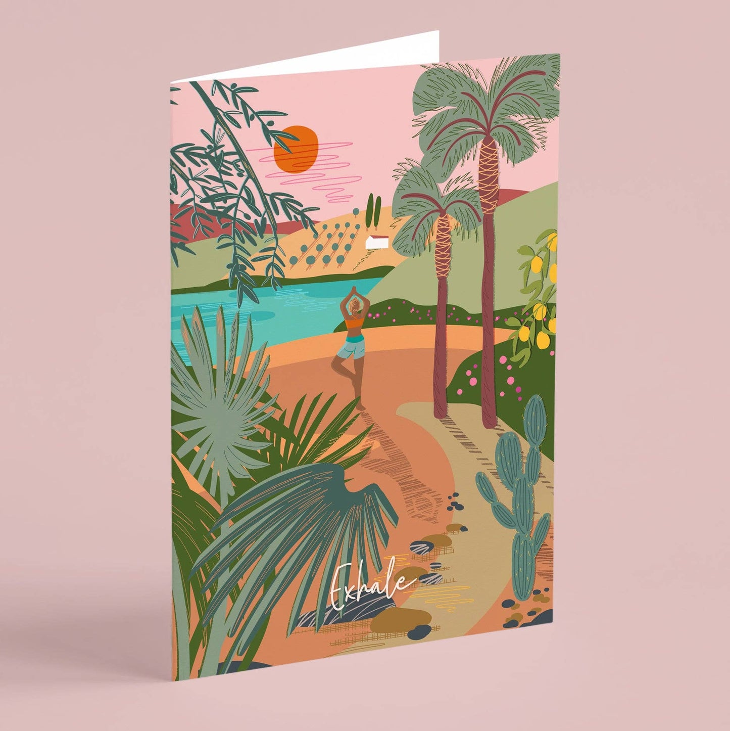 Exhale Greeting Card