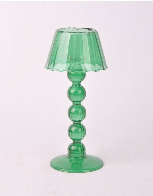 McGowan & Rutherford Ltd - Dark Green Multi Ball Lamp-Style Glass Tealight Holder