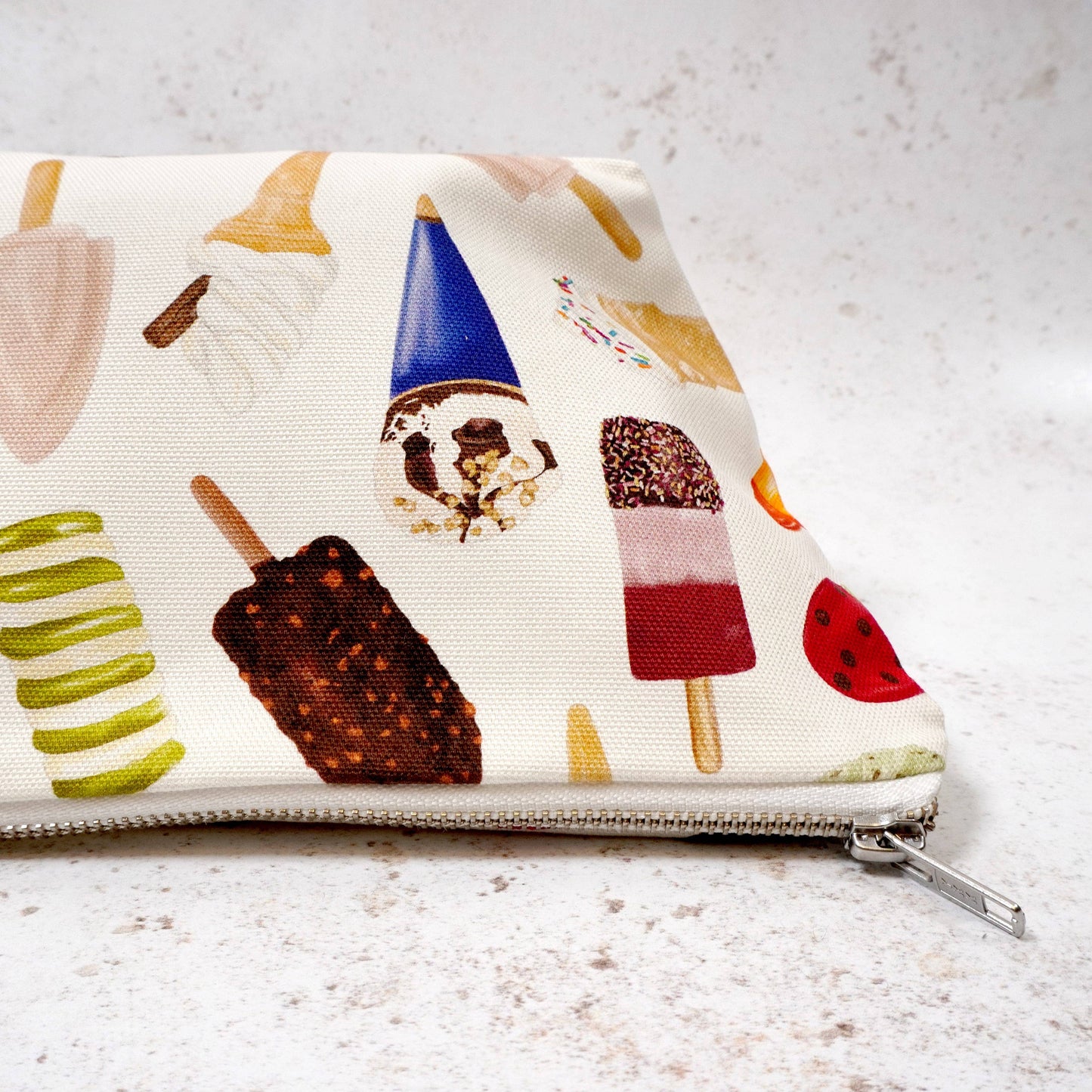 Ice Cream Wash Bag - British Made - Cosmetic Bag - Funny