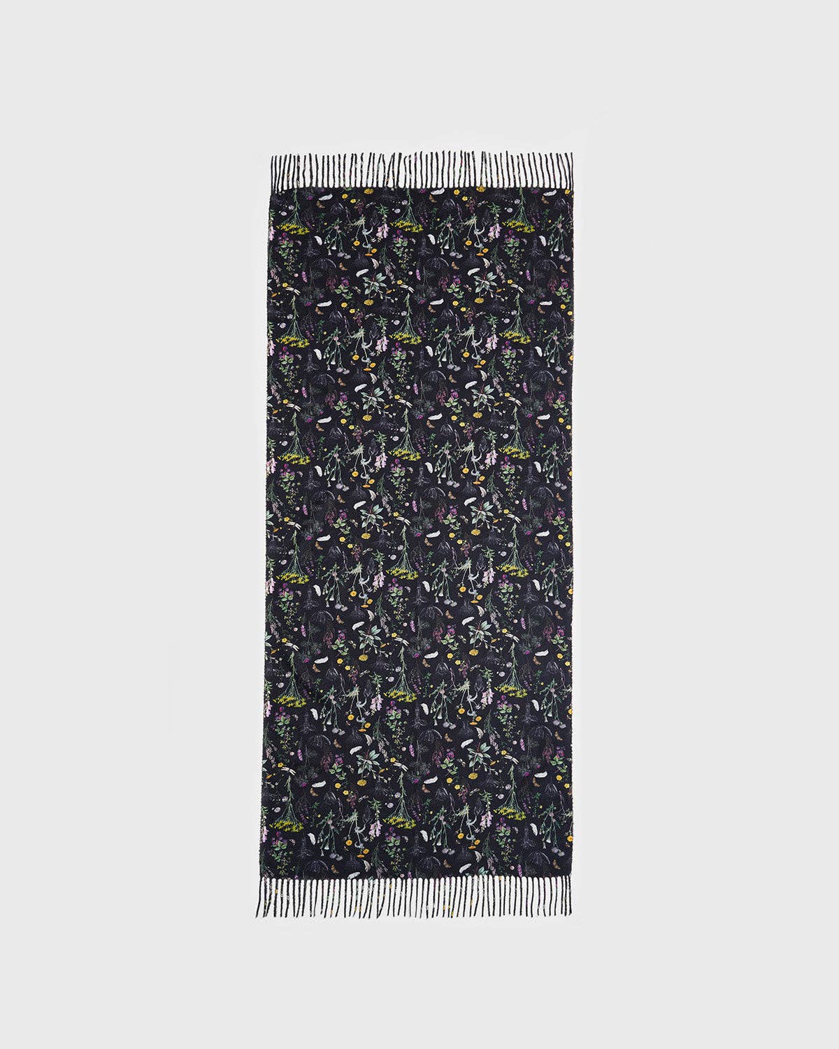 Wilderness Black Tassel Scarf