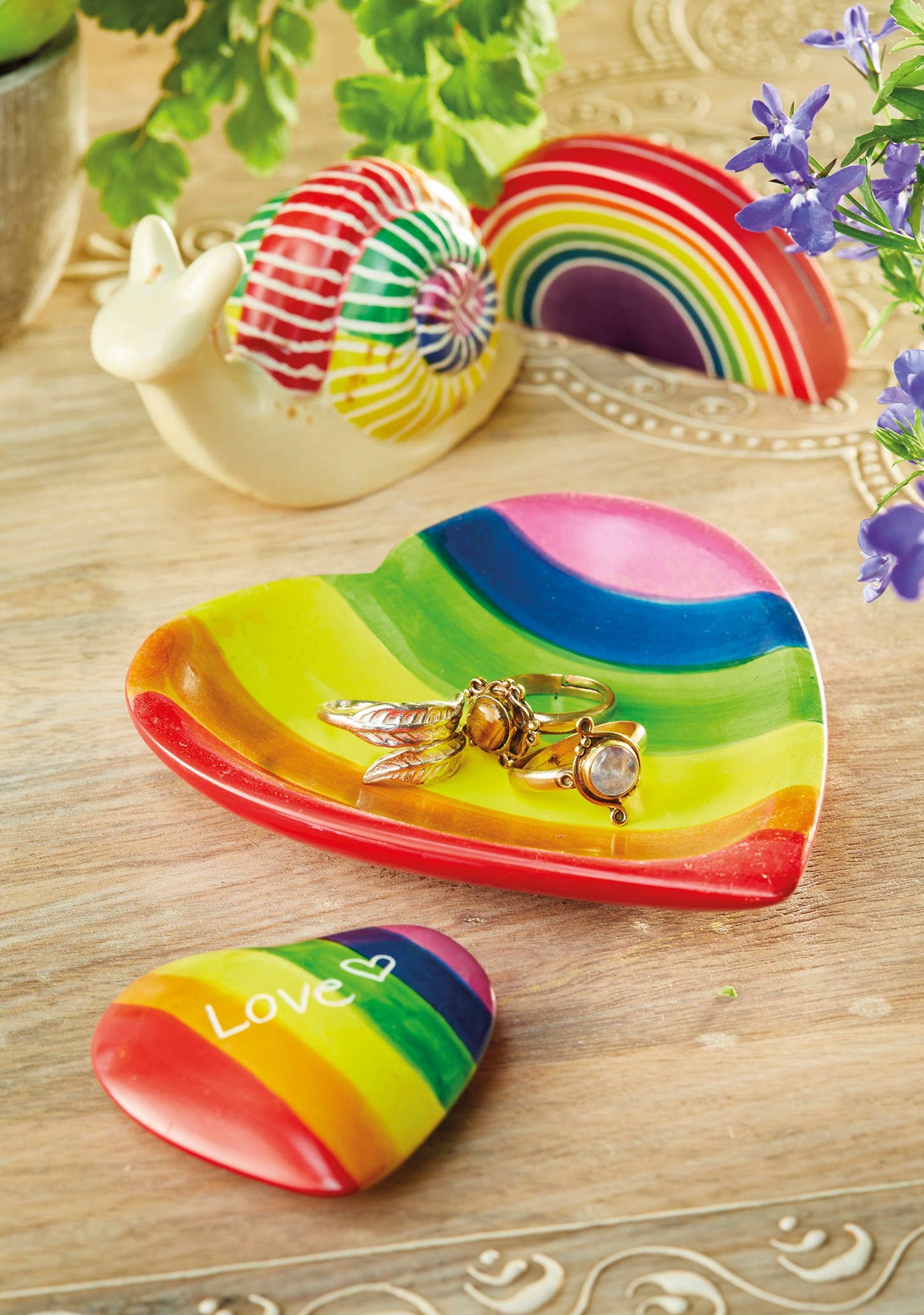Namaste - Rainbow Sentiment Heart Love