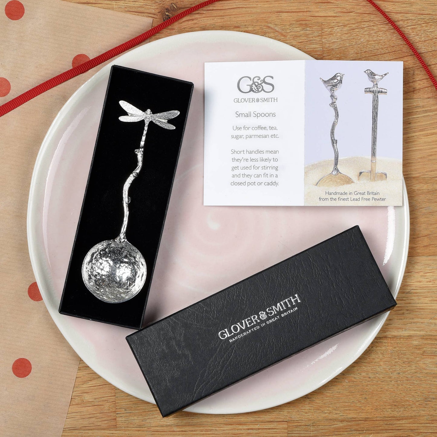 Dragonfly Small Pewter Sugar Spoon