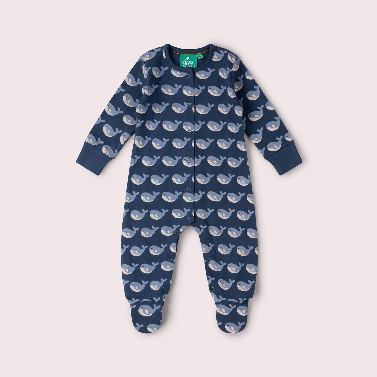 Singing Whales Organic Babygrow