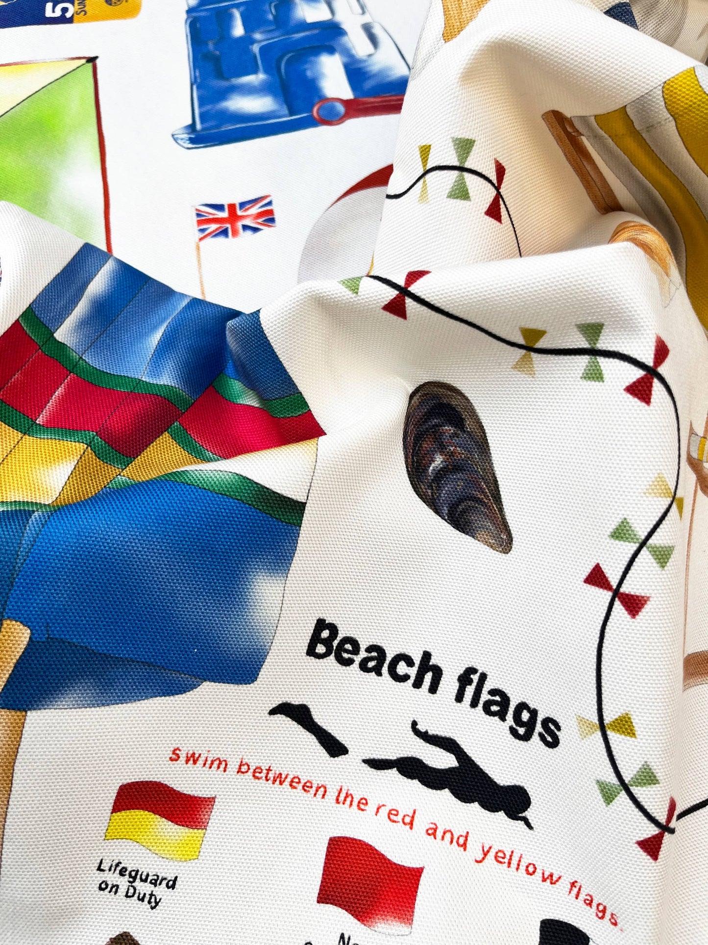British Seaside Tea Towel – British Made – Cotton