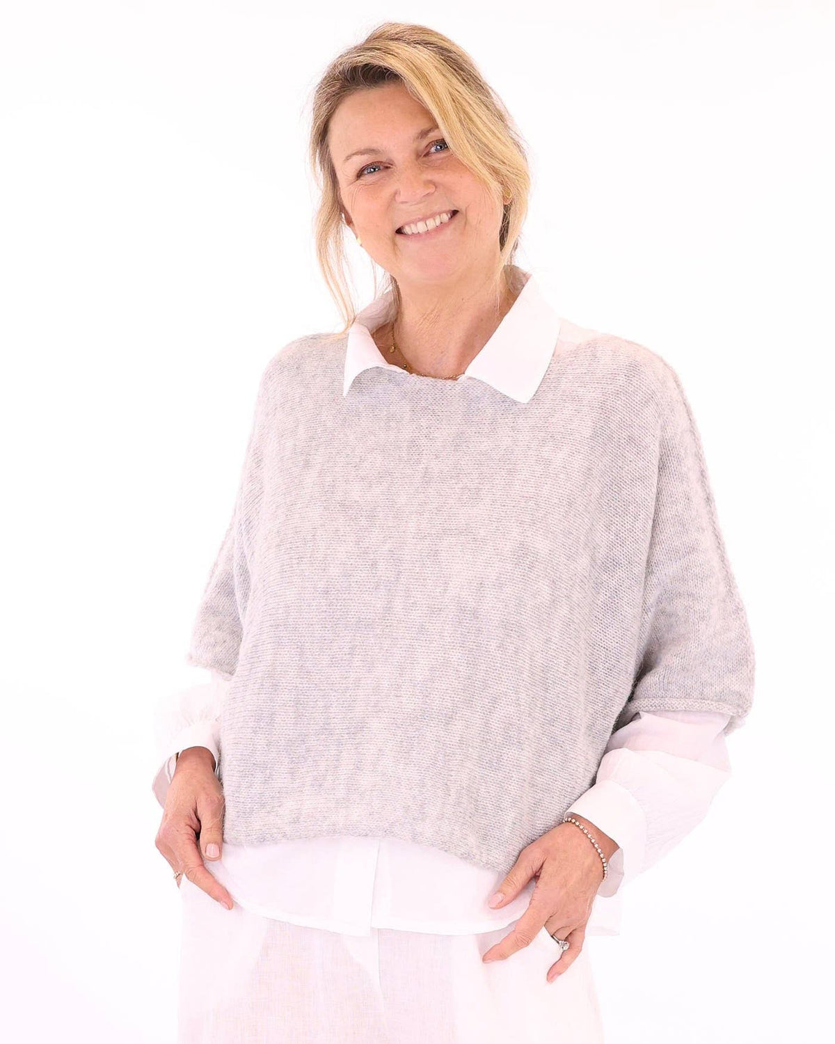 Cadenza Italy Ltd - Alpaca Blend Short Tunic Top