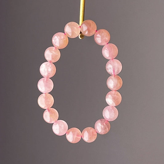 Ninaouity - Heart Chakra Natural Madagascar Rose Quartz Crystal Bracelet