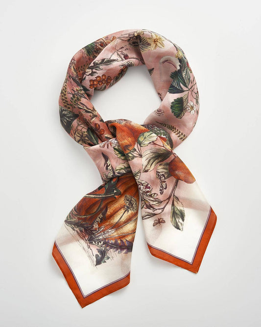 FABLE Nocturnal Garden Scarf Pink Lady