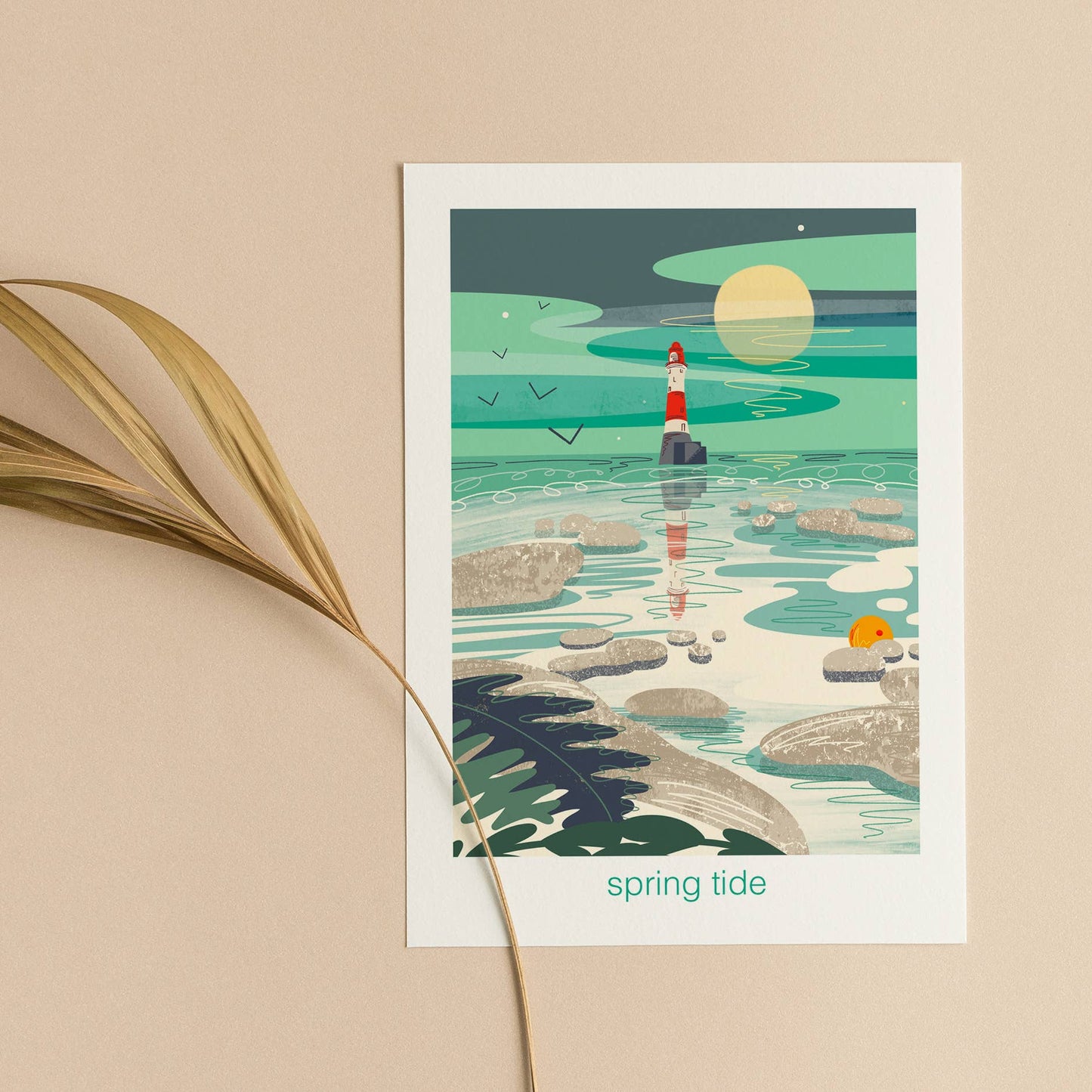 Spring tide - let's go outside greeting card nature outdoors