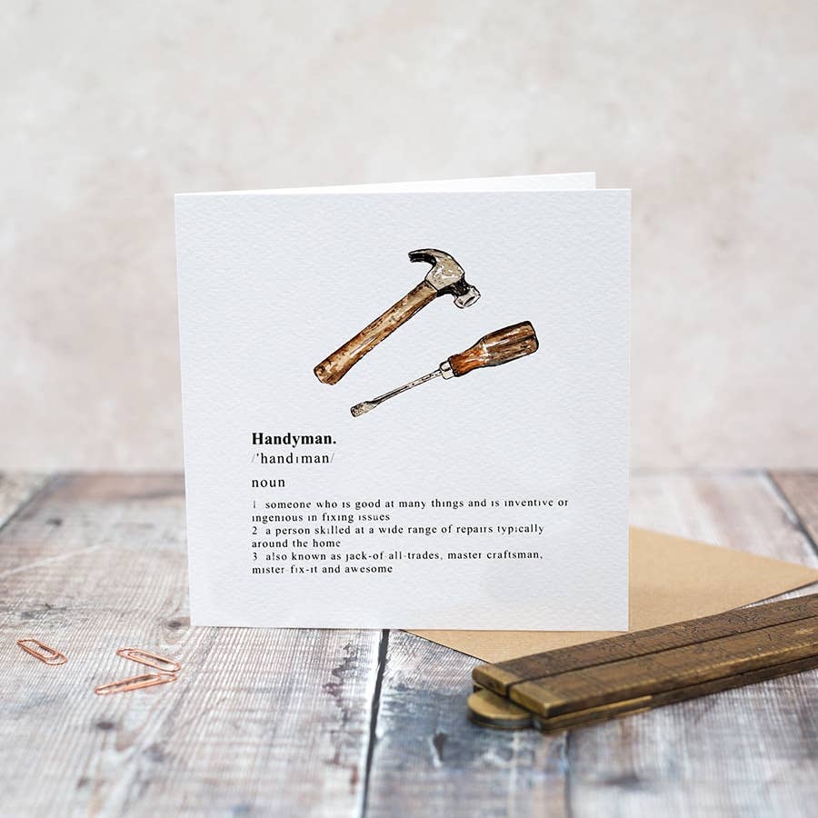 Toasted Crumpet - Handyman Card (Cello-Free)