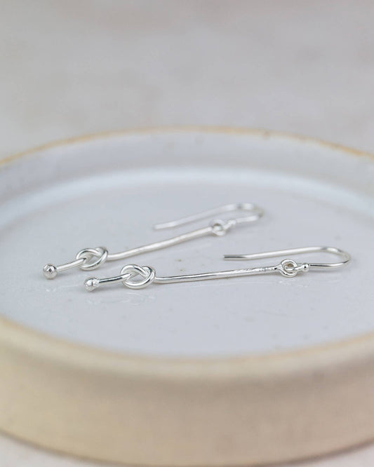 Lucy Kemp Jewellery - Sterling Silver Love Knot Earrings