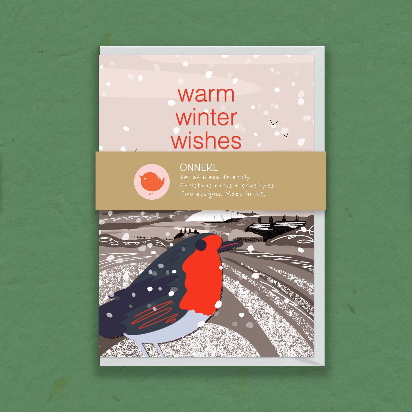Warm Winter Wishes | Pack of 6 Christmas Cards