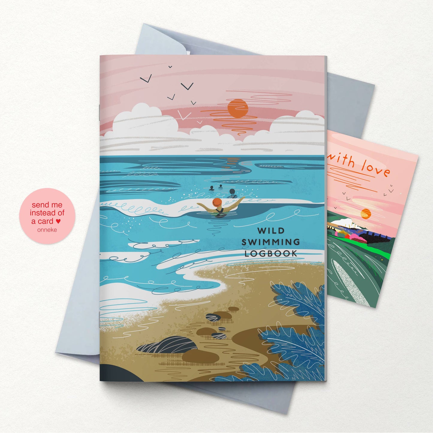 Wild Swimming Logbook Into the Sea - Sea Swimming Notebook