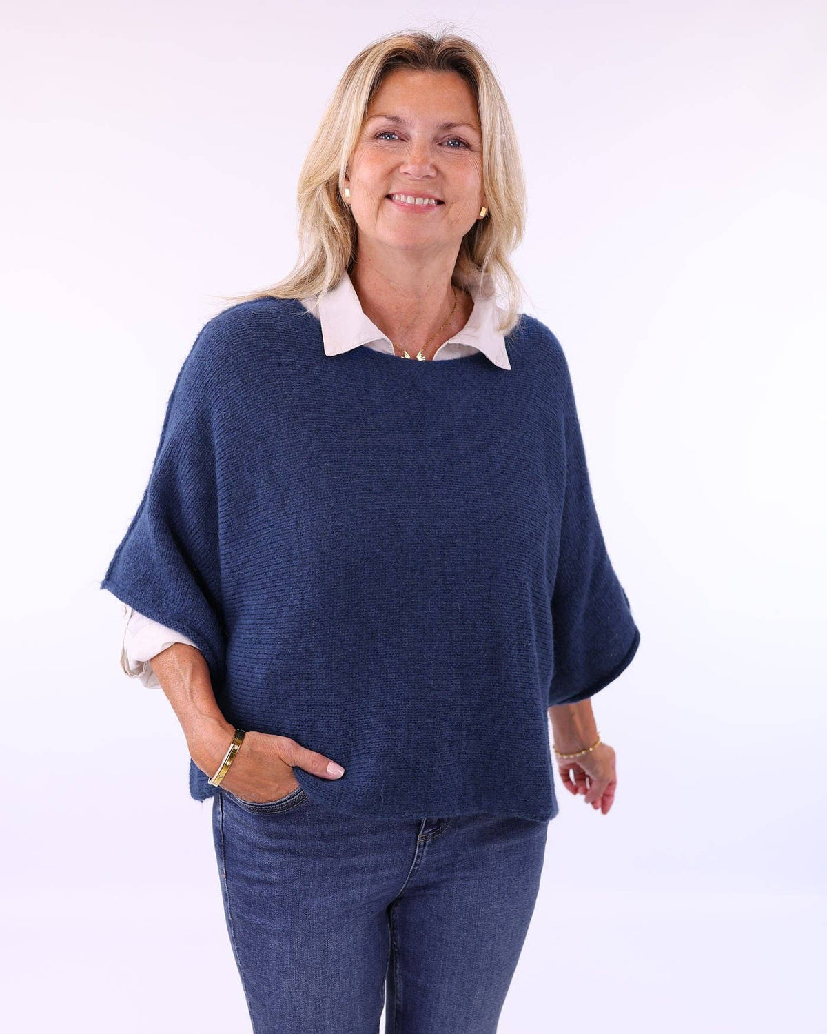 Cadenza Italy Ltd - Alpaca Blend Short Tunic Top