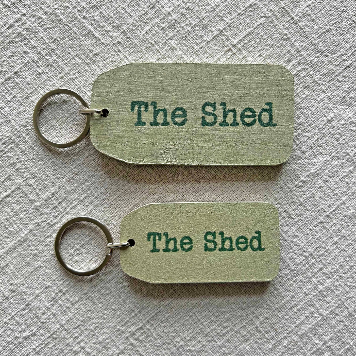 The Wooden Postcard Company - The Shed - Wooden Key Tag