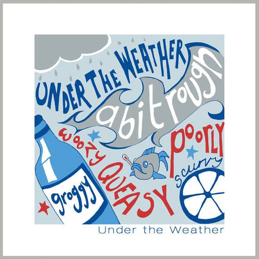 Port & Lemon - Under the Weather Greetings Card