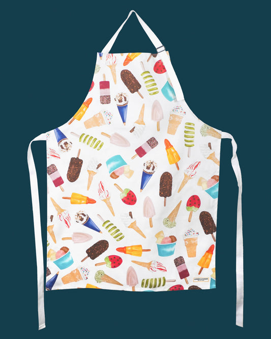 Ice Cream Apron - British Made - 100% Cotton Apron - Funny