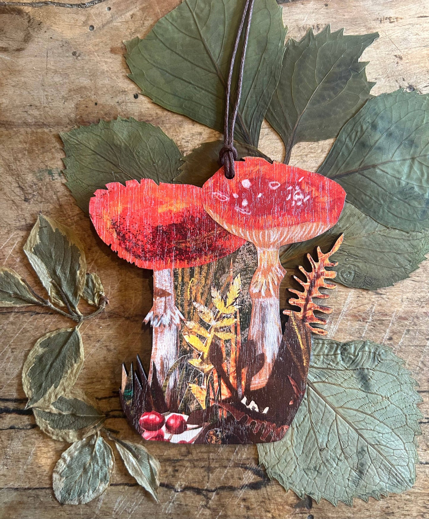 Clare O’Neill Artworks - Toadstools birch plywood decoration 