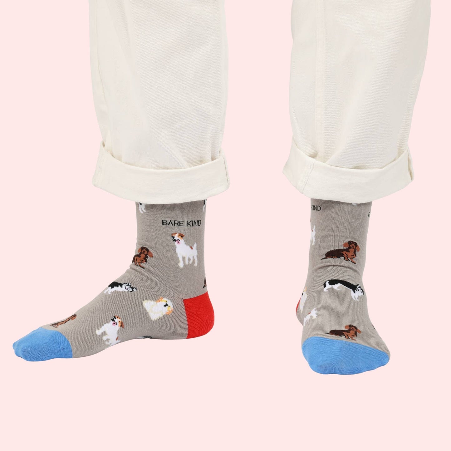 Bare Kind - Grey Dogs Socks