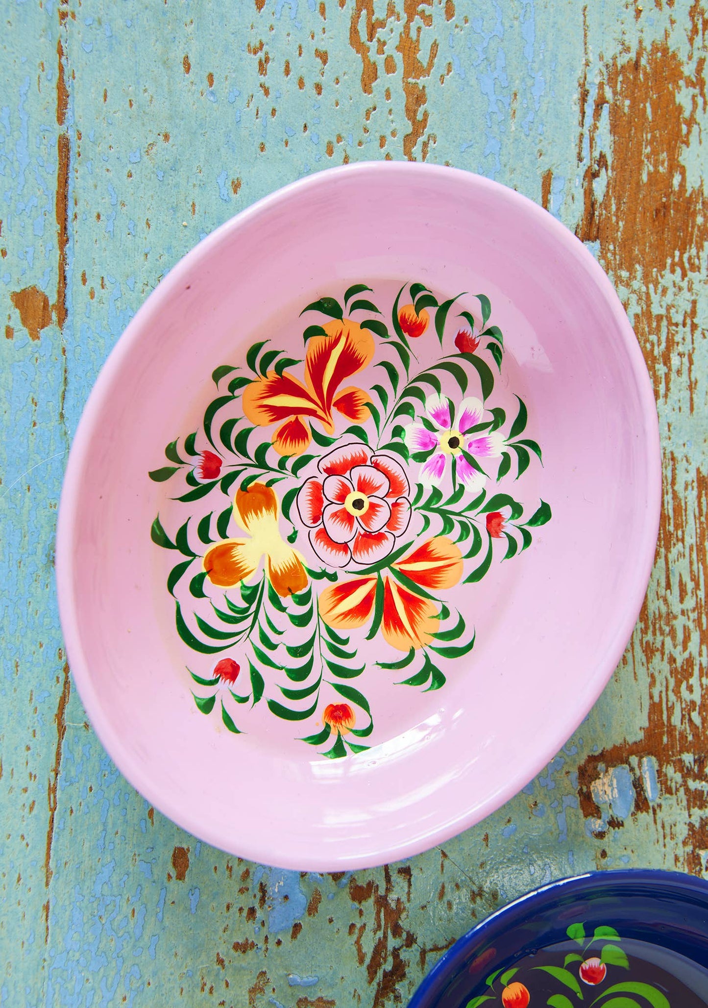 Namaste - Hand Painted Oval Trinket Dish
