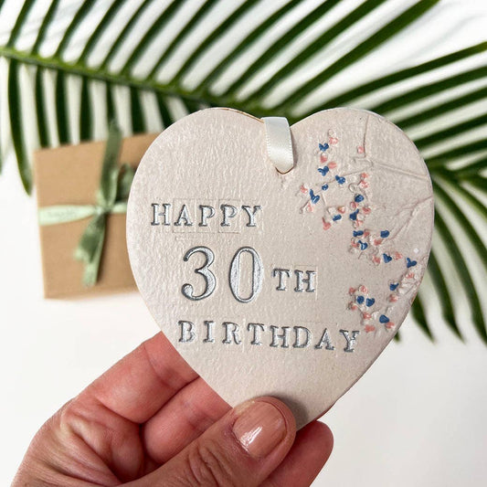 30th Birthday Hanging Heart