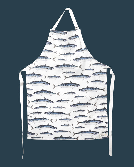Mackerel Apron - British Made - 100% Cotton - Seaside Apron
