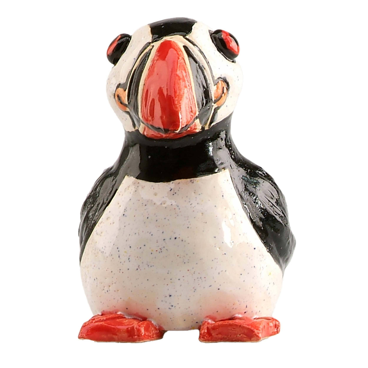 Puffin Sitting Handmade Ceramic Figurine