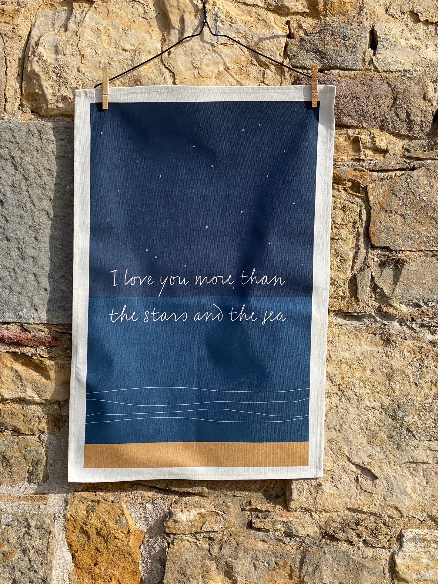 Stars and Sea Tea Towel