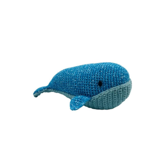 Best Years Ltd - Whale Baby Rattle, Fair Trade Crochet Organic Cotton