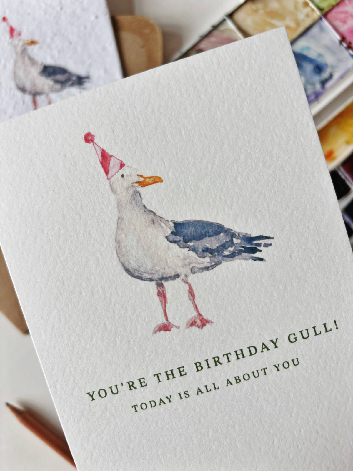 Honey & Incense - Birthday Gull Card | Quacking Puns
