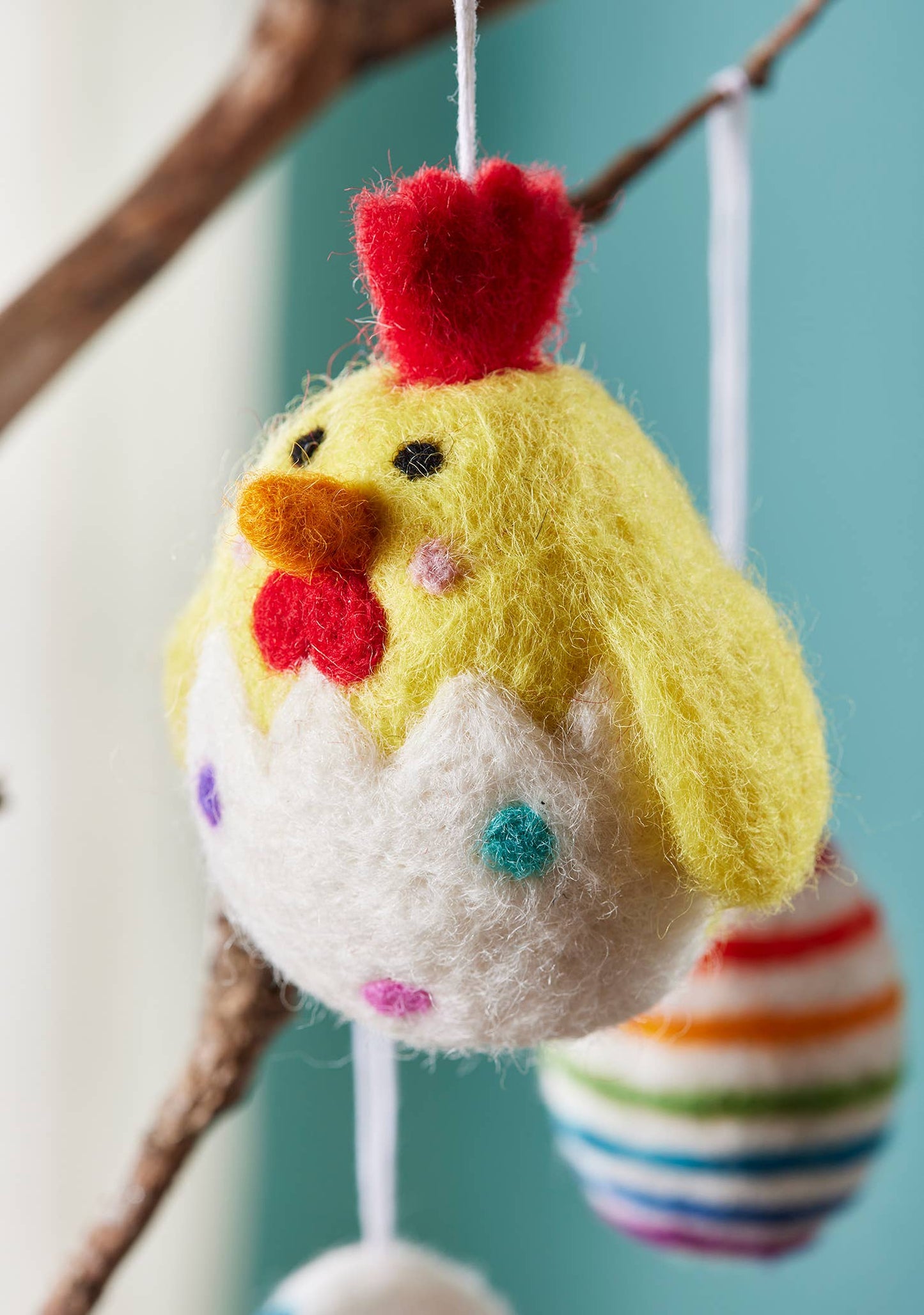 Namaste - Felt Chick in Egg Decoration