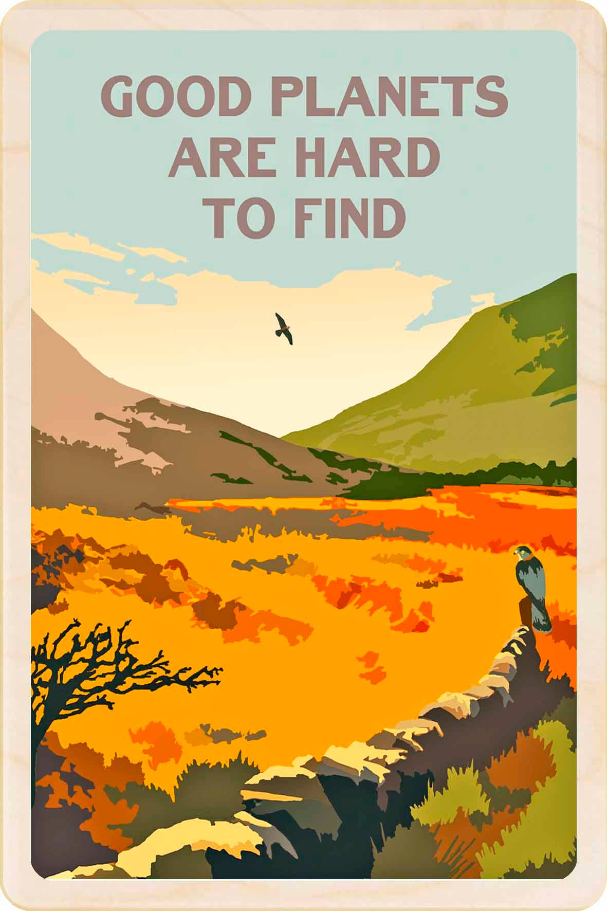 The Wooden Postcard Company - GOOD PLANETS wooden postcard