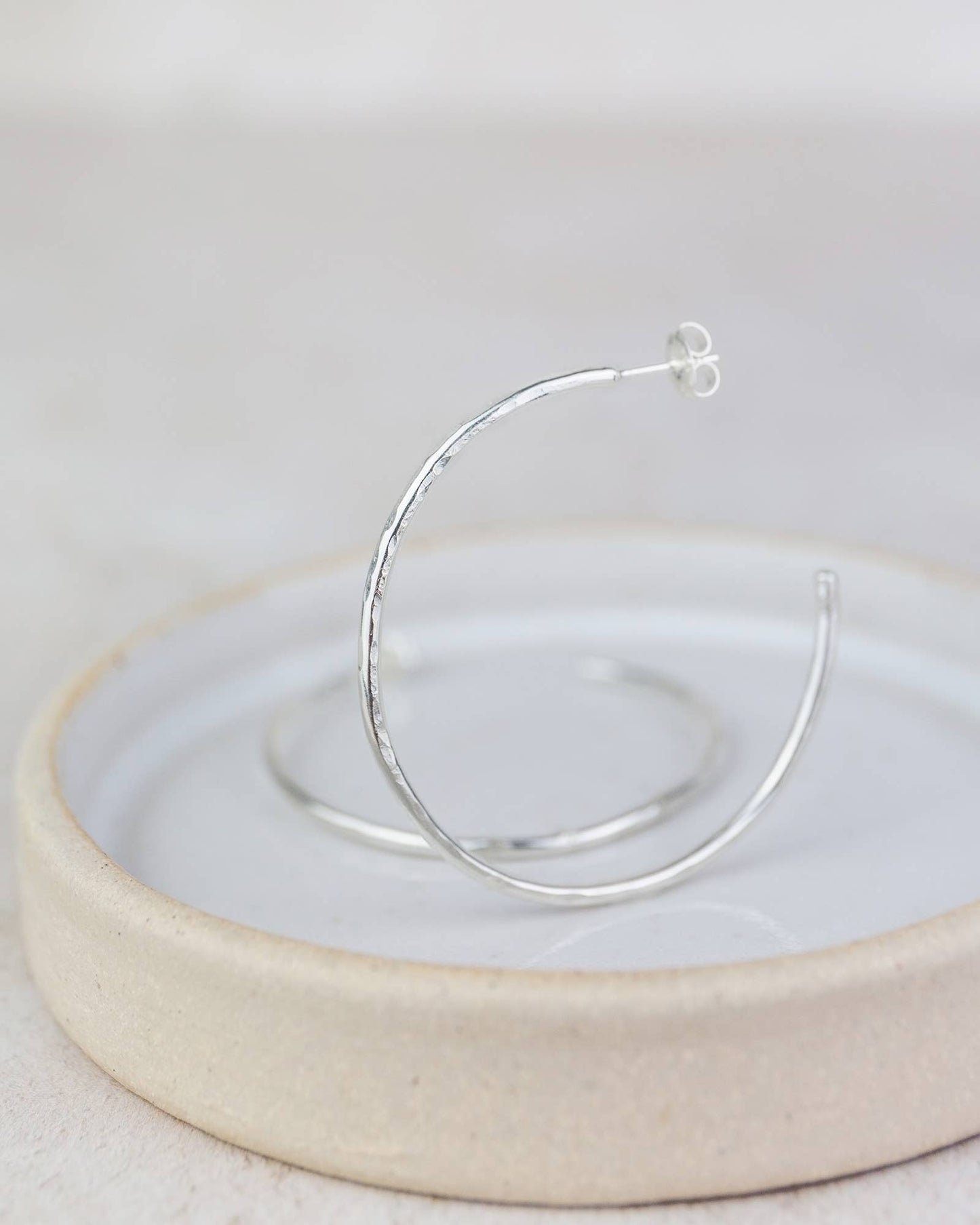 Lucy Kemp Jewellery - Sterling Silver Medium Everyday Hoops