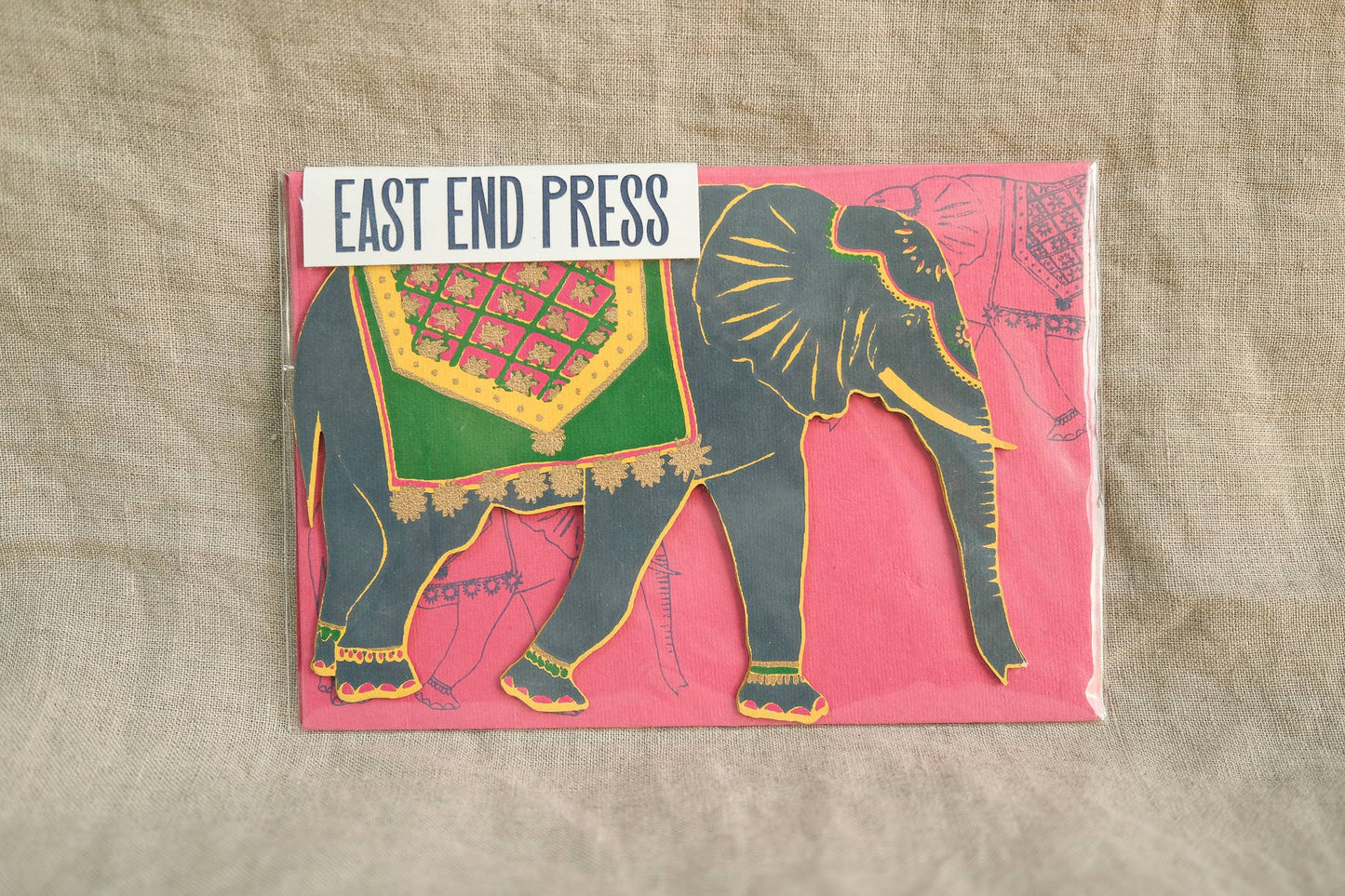East End Press Elephant Greeting Card