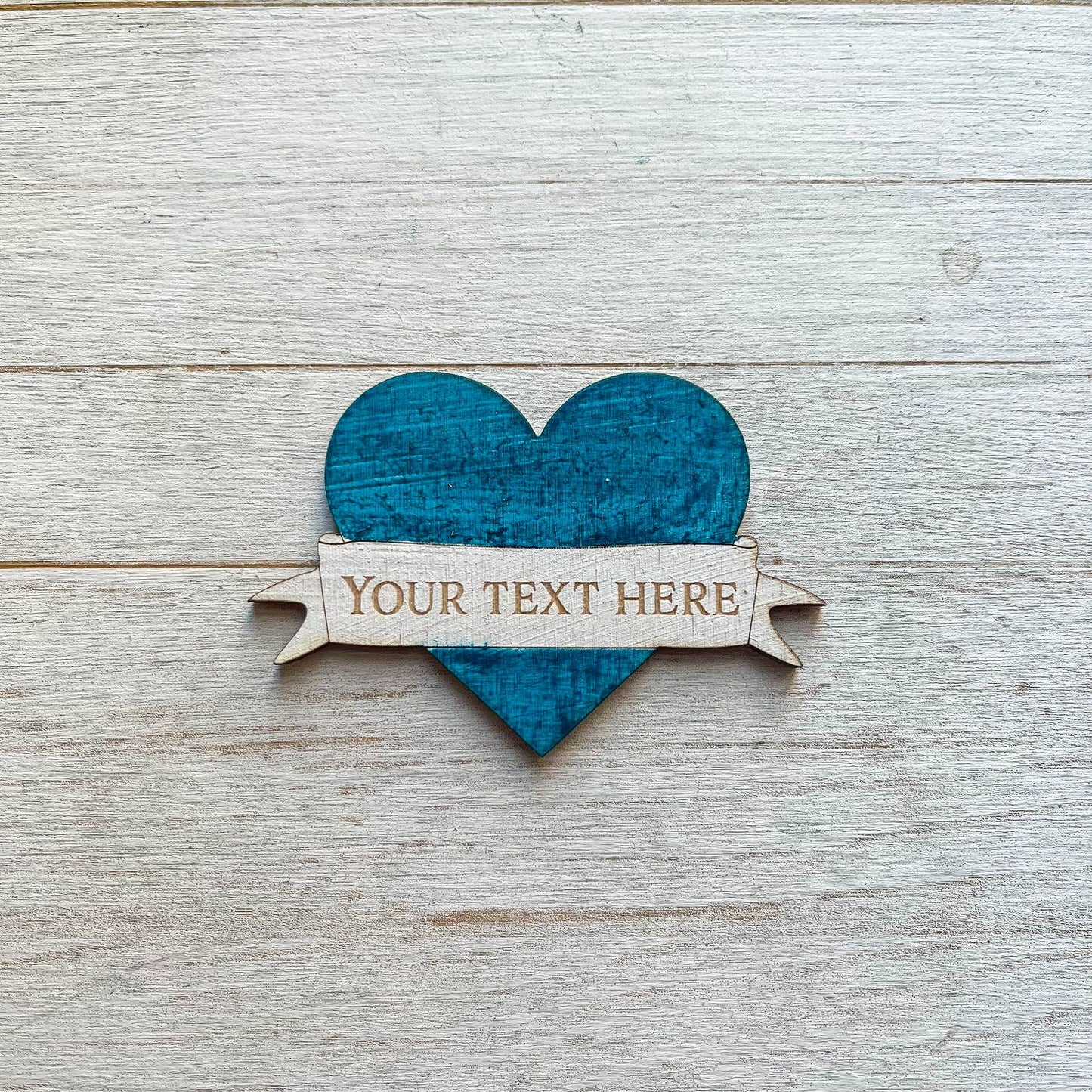 Love Heart Style Personalised Custom Location Magnet