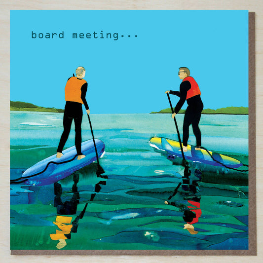 Windsock Press - 'Board Meeting' (paddle boarding card)