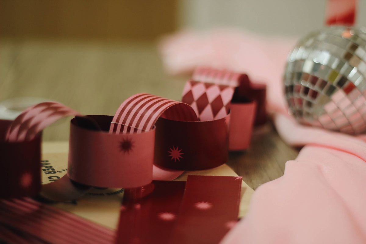 Berry & Blush | Paper Chain Kit Valentines Party Decor