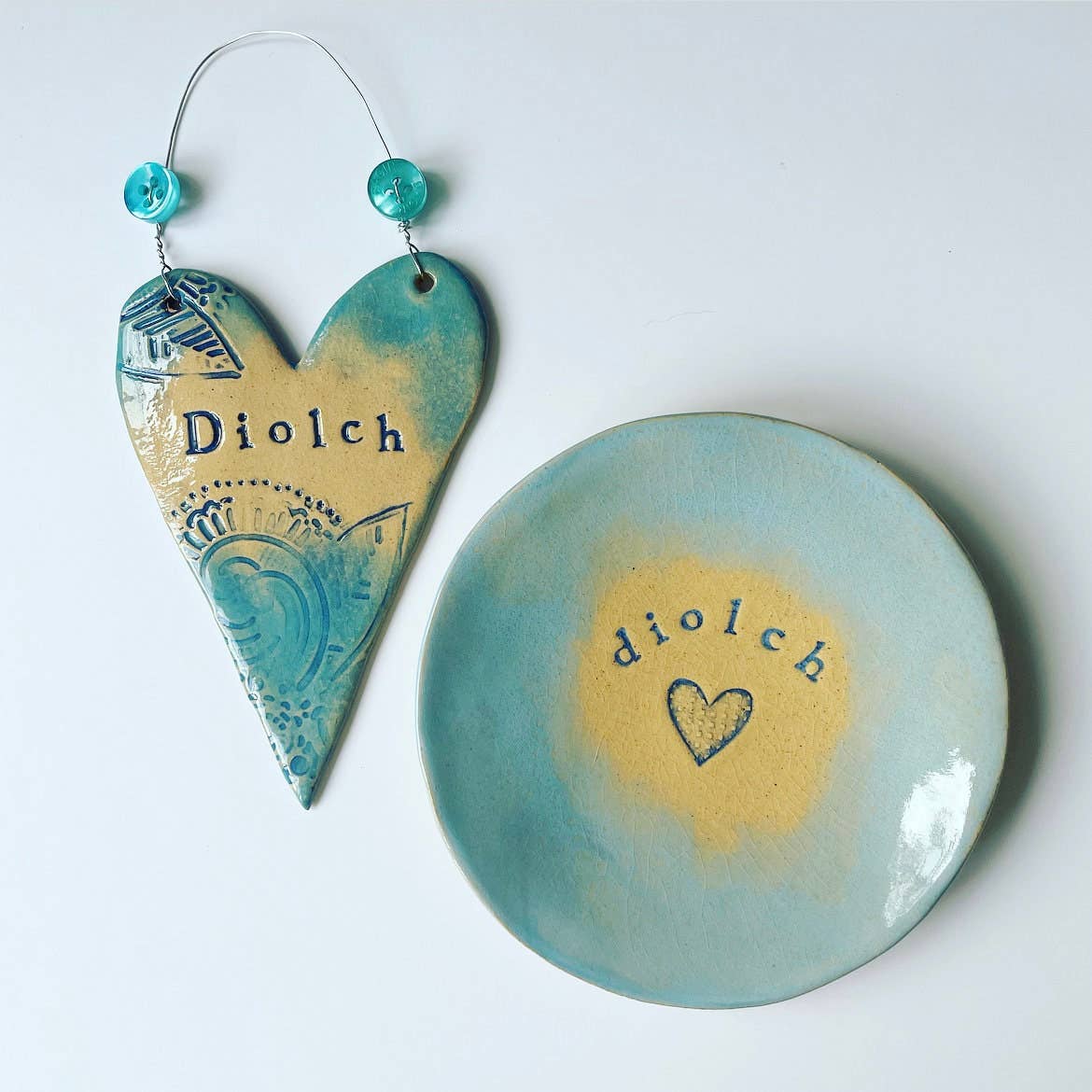 Diolch Ceramic Dish - Made in Wales