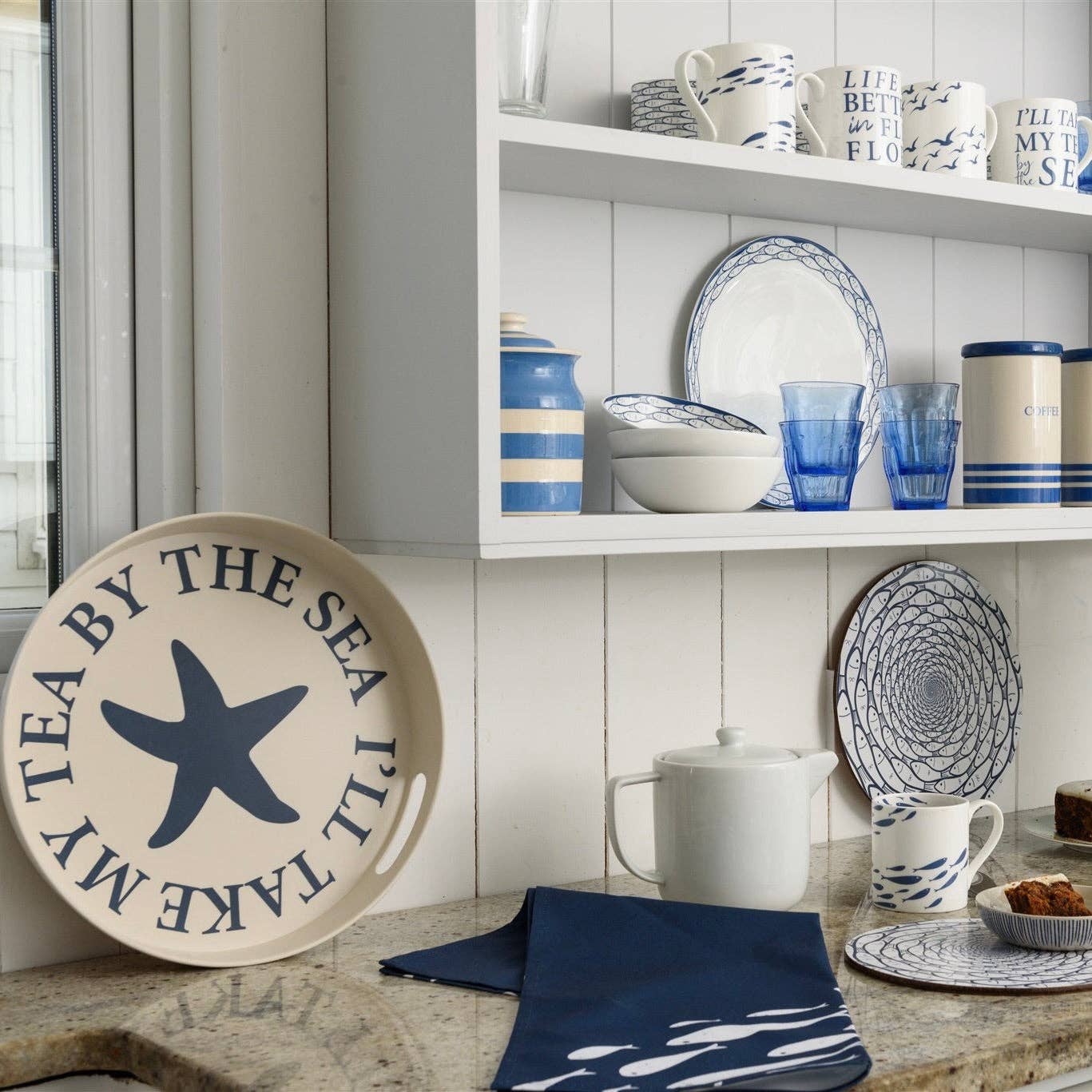 Tea by the Sea - Bamboo Fibre Starfish Tray