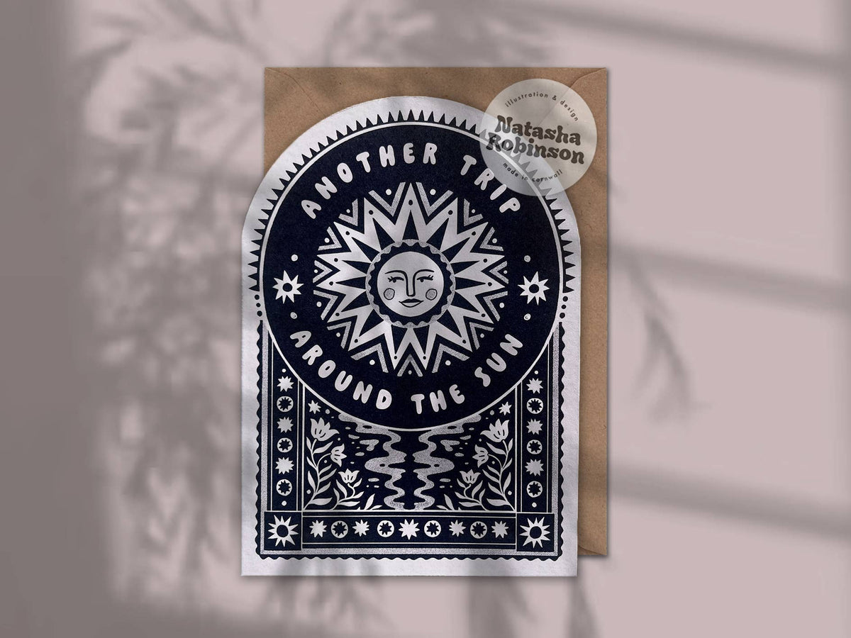 Natasha Robinson - Another Trip Around the Sun | A6 Arch Greeting Card Birthday