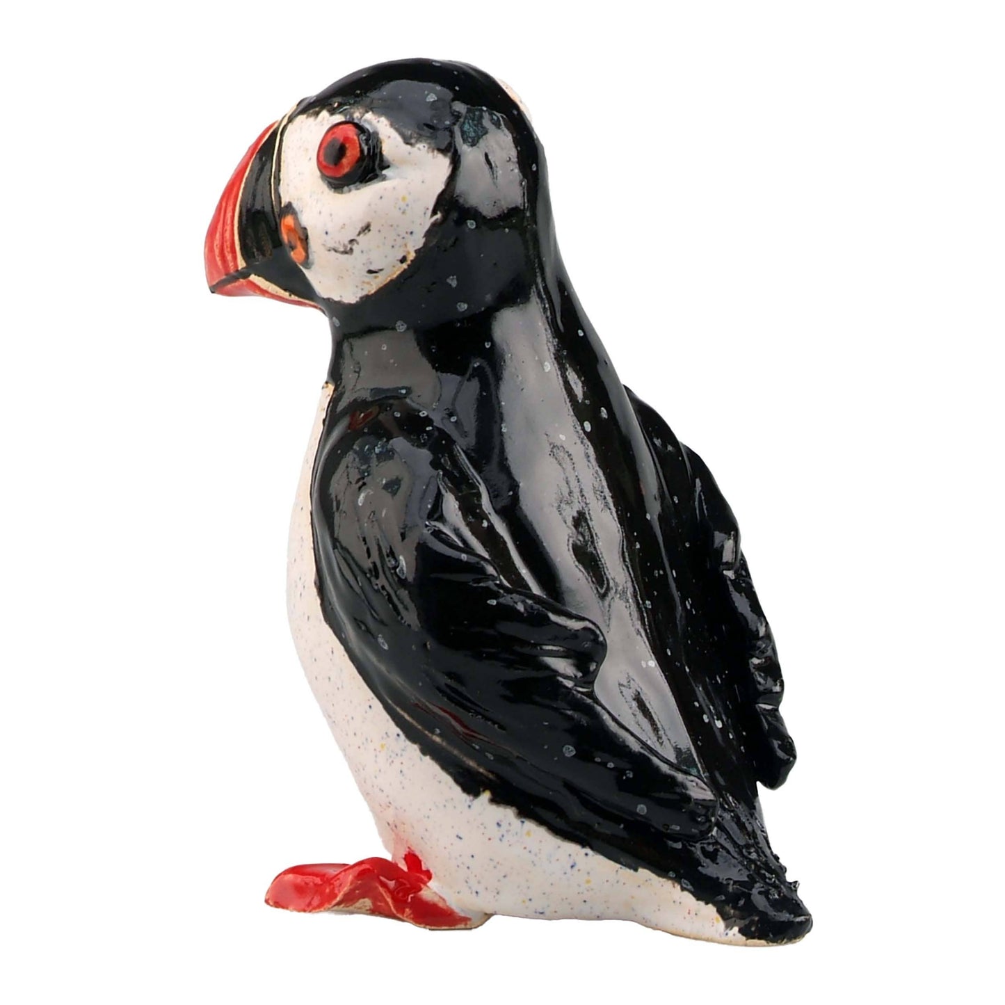 Puffin Standing Handmade Ceramic Figurine  Ornament