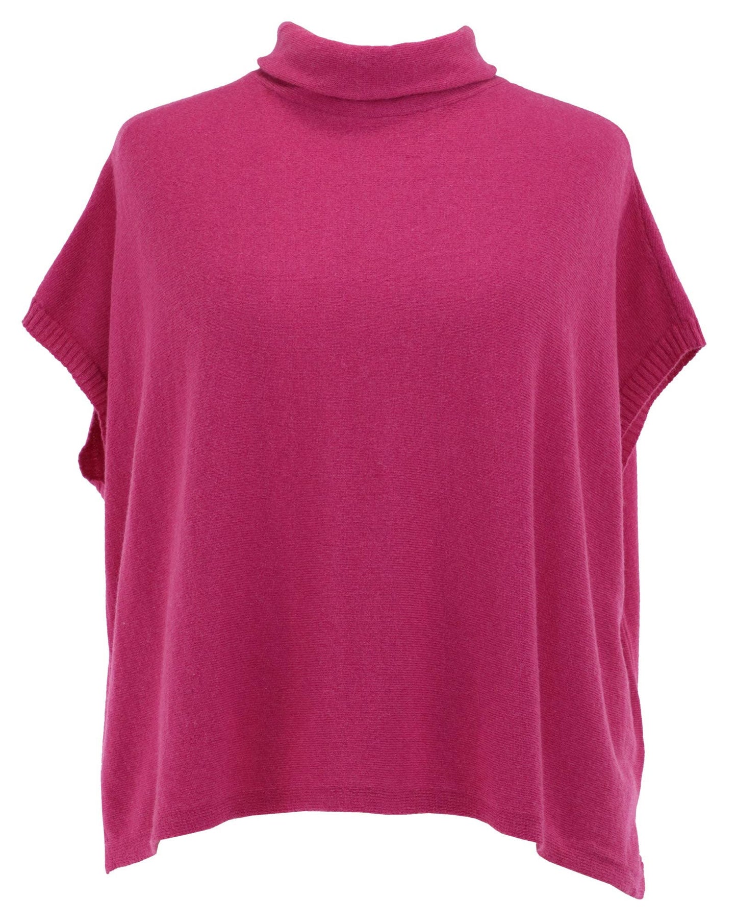 Cadenza Classic Cashmere Blend Tunic: Magenta