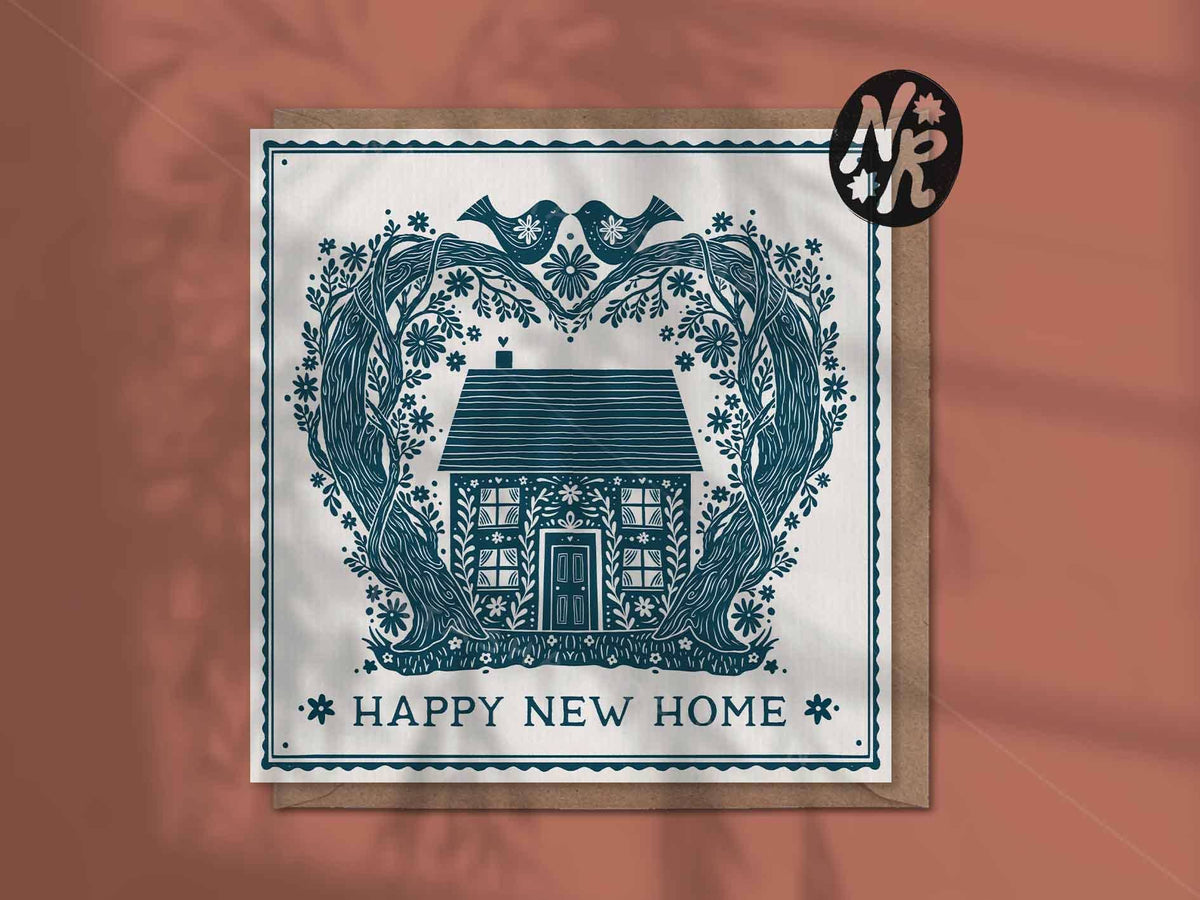 Natasha Robinson - Happy New Home - Moving House Congrats Square Greeting Card
