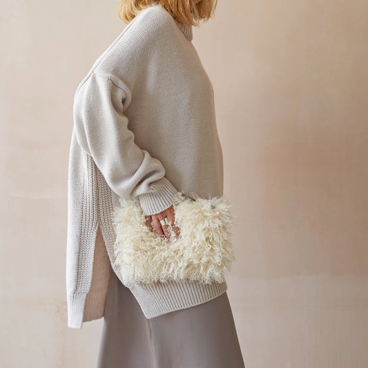 Chalk UK - Small Pouch Bag | Afghan | Cream