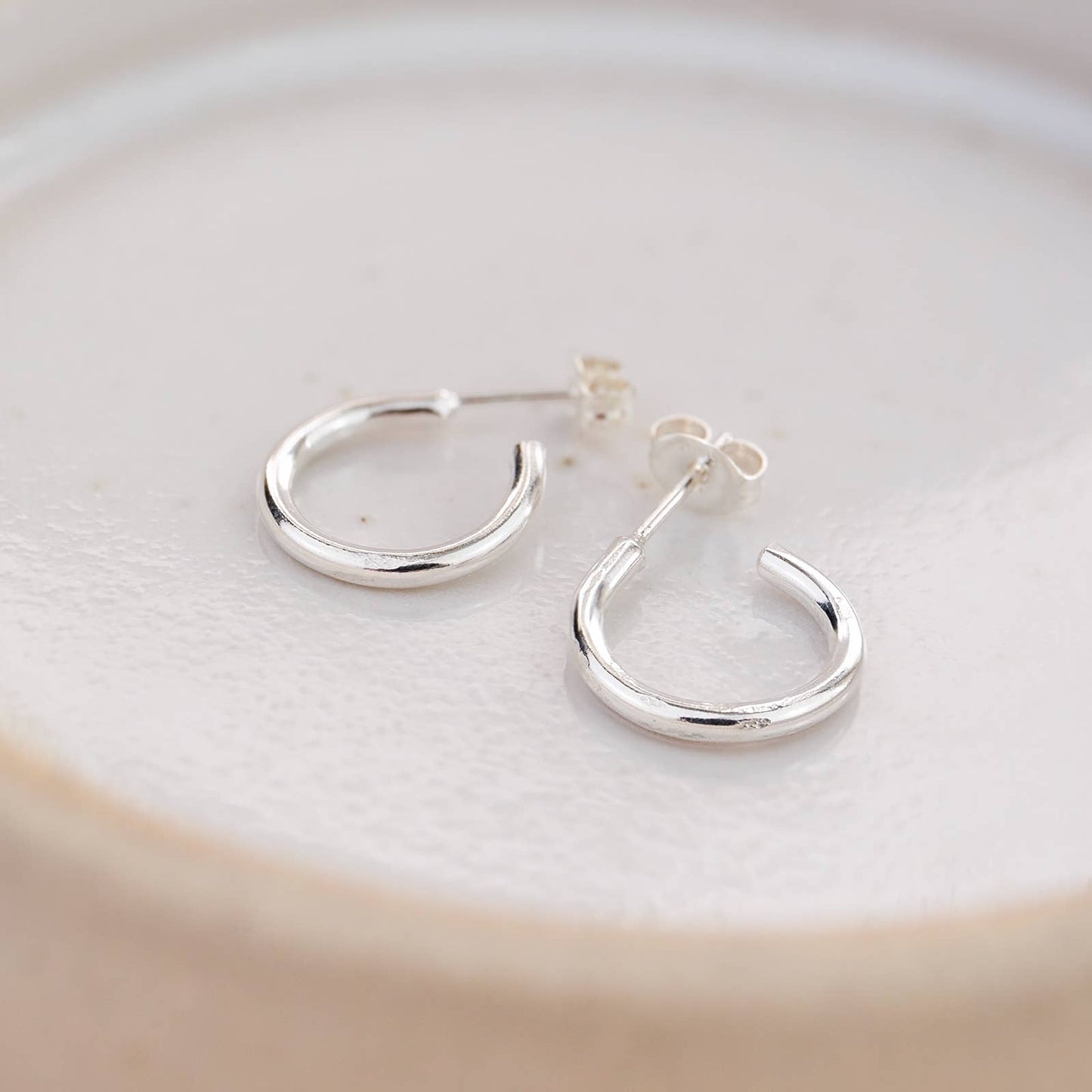 Lucy Kemp Jewellery - Sterling Silver Everyday Mini Circle Hoops