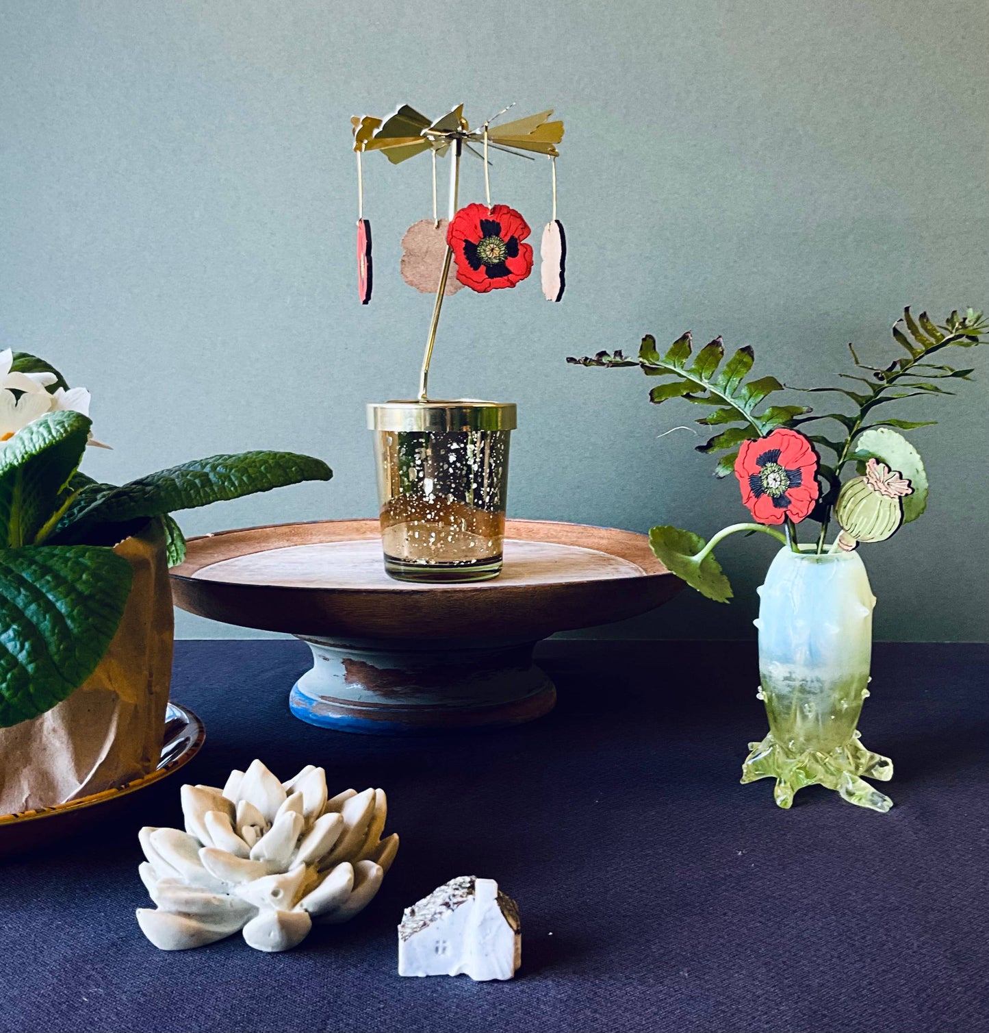 Flora Candle Carousel with a choice of 7 decorations