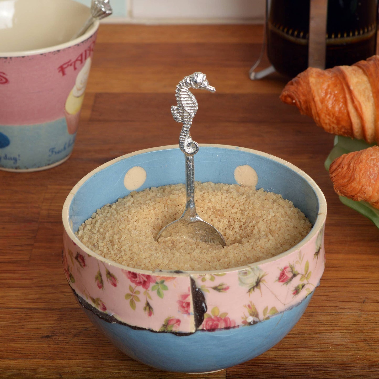 Seahorse Small Pewter Sugar Spoon