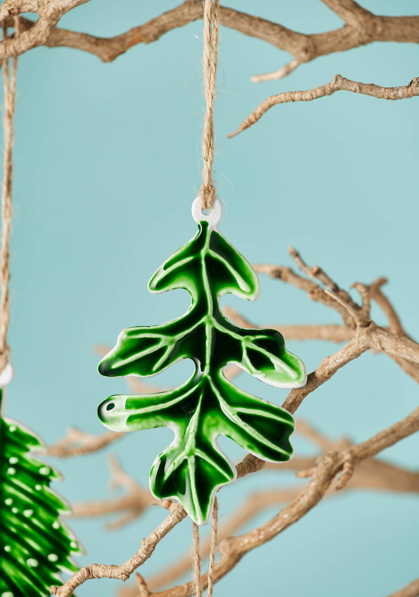 Namaste - Botanical Leaf Enamel Decoration