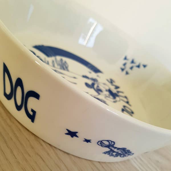 Port & Lemon - Salty Old Sea Dog Hand Decorated Dog Bowl